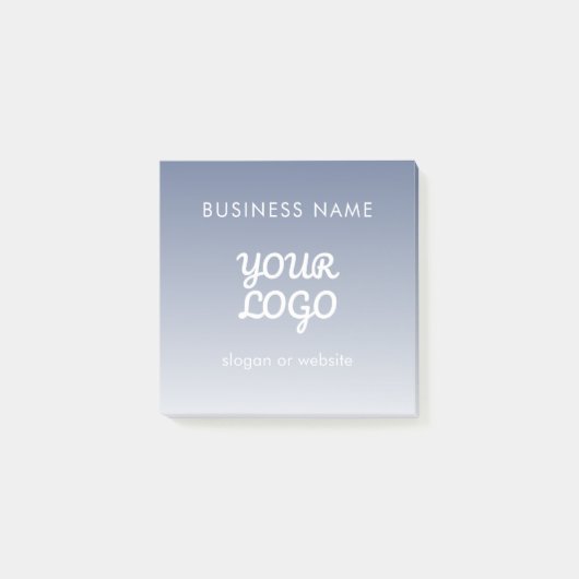 Uw logo bewerkbare verloopkleur post-it® notes (Voorkant)