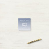 Uw logo bewerkbare verloopkleur post-it® notes (Op bureau)