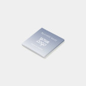 Uw logo bewerkbare verloopkleur post-it® notes (Schuin)