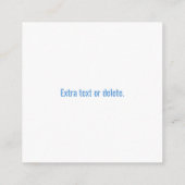 Uw Logo | Blauw tot Paarse Ombre & Circulaire teks Informatiekaartje (Achterkant)