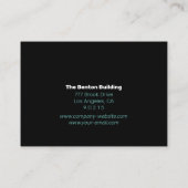 Uw Logo Blauwgroen Agaat Goud Blk Elegant Professi Visitekaartje (Achterkant)