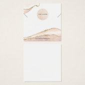 Uw Logo Blush & Gold Ketting Display Kaart (Voorkant /achterkant)
