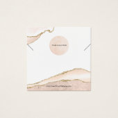 Uw Logo Blush & Gold Ketting Display Kaart (Voorkant)