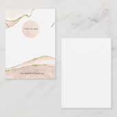 Uw Logo Blush & Gold Ketting - Verticaal groot Visitekaartje (Voorkant / Achterkant)