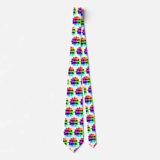 Uw Logo Business Company Stropdas Necktie (Voorkant)