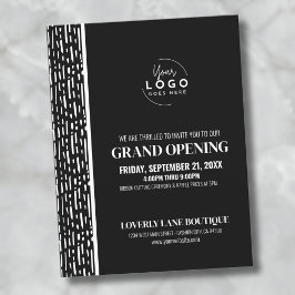 Uw Logo Business Event Grand Opening Invitation Briefkaart