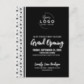 Uw Logo Business Grand Opening Invitation Briefkaart (Voorkant)