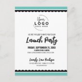 Uw Logo Business Launch Party Briefkaart (Voorkant)