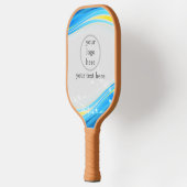 Uw Logo Business Modern professional en tekst Pickleball Paddle (Links)