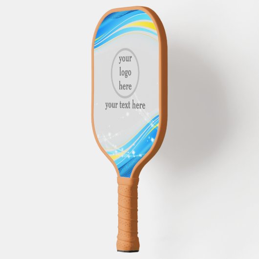 Uw Logo Business Modern professional en tekst Pickleball Paddle (Links)