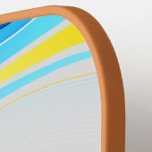 Uw Logo Business Modern professional en tekst Pickleball Paddle (Links Detail)