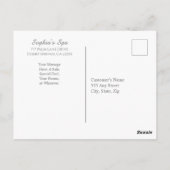 Uw Logo, Business Promo, Naam Info Silver & Gold Briefkaart (Achterkant)