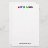 Uw Logo Business Stationery Voorbeeld aangepaste t Briefpapier (Voorkant / Achterkant)