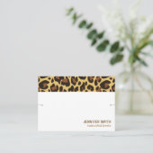 Uw Logo Classic Leopard Print Bracelet Holder Visitekaartje (Staand voorkant)