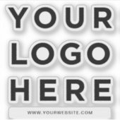 Uw Logo Clear Cut Out Sticker, APARTE LETTERS! Sticker (Voorkant)