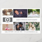 Uw Logo Collage Professional Fotograaf QR Flyer (Voorkant)