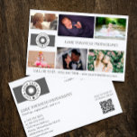 Uw Logo Collage Professional Fotograaf QR Flyer<br><div class="desc">De flyer van de marketing voor een professionele fotograaf die met uw foto's,  logo's,  contactinformatie,  douanetekst,  en code QR wordt gepersonaliseerd.</div>