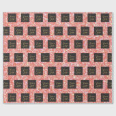 Uw Logo Company Business Pink Glitter Promo Cadeaupapier (Vlak)