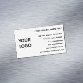 Uw Logo Contactgegevens Visitekaartje Magnet Magnetisch Visitekaartje (Voorbeeld)