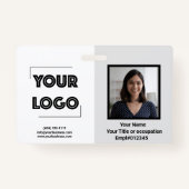 Uw Logo Custom Business Marketing Badge (Voorkant)