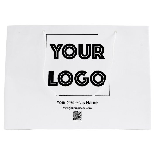Uw Logo Custom Business Marketing Groot Cadeauzakje (Voorkant)