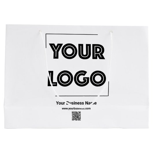 Uw Logo Custom Business Marketing Groot Cadeauzakje (Achterkant)