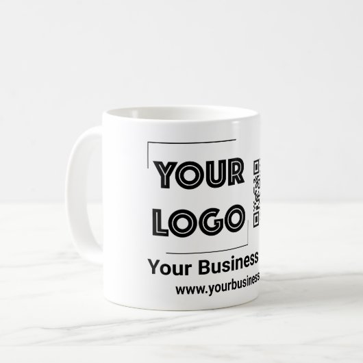 Uw Logo Custom Business Marketing Koffiemok (Voorkant links)