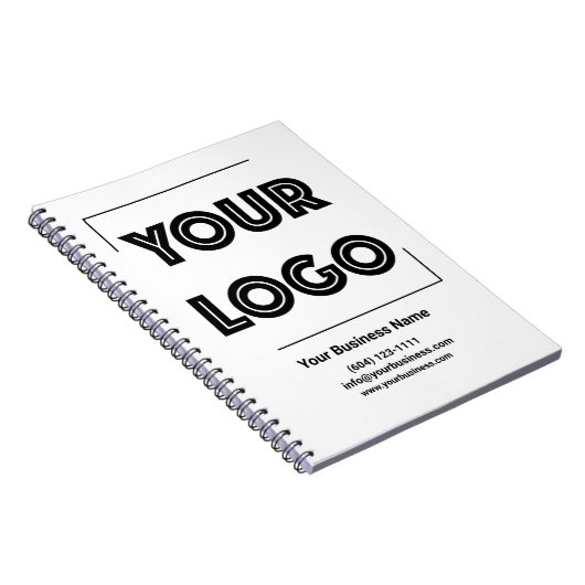 Uw Logo Custom Business Marketing Notitieboek (Rechterzijde)