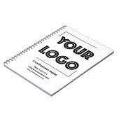 Uw Logo Custom Business Marketing Notitieboek (Linkerzijde)
