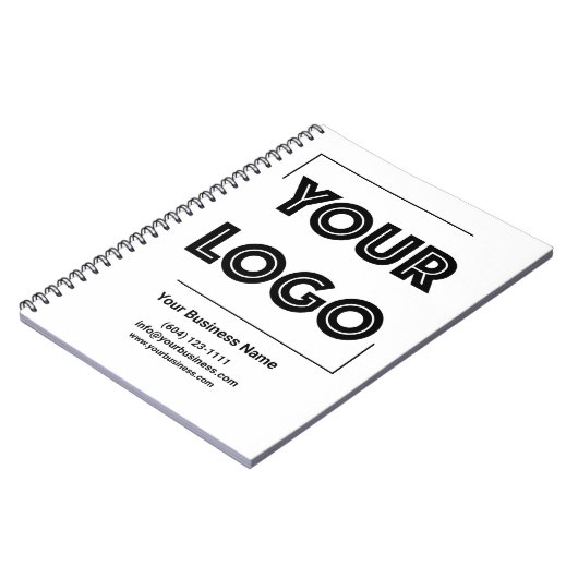 Uw Logo Custom Business Marketing Notitieboek (Linkerzijde)