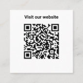 Uw Logo Custom Business Marketing Vierkante Visitekaartje (Achterkant)