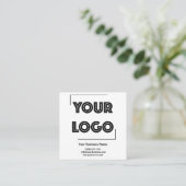 Uw Logo Custom Business Marketing Vierkante Visitekaartje (Staand voorkant)