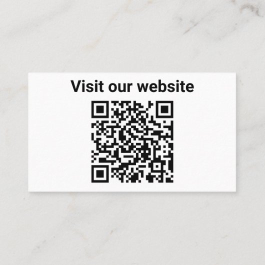 Uw Logo Custom Business Marketing Visitekaartje (Achterkant)