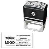 Uw Logo Custom Business Marketing Zelfinktende Stempel (In situ)