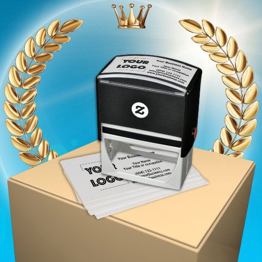 Uw Logo Custom Business Marketing Zelfinktende Stempel