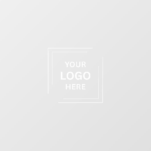 Uw Logo | Custom Company Branding Business Raamsticker (Vel)