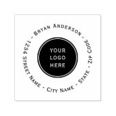 Uw Logo Custom Return Adres Zelfinkkend stempel (Design)
