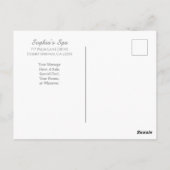 Uw logo, Dank u, Bus Promo naam, Zilver/Wit Briefkaart (Achterkant)