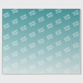 Uw Logo diagonaal betegelde & bewerkbare kleur omb Cadeaupapier (Vlak)