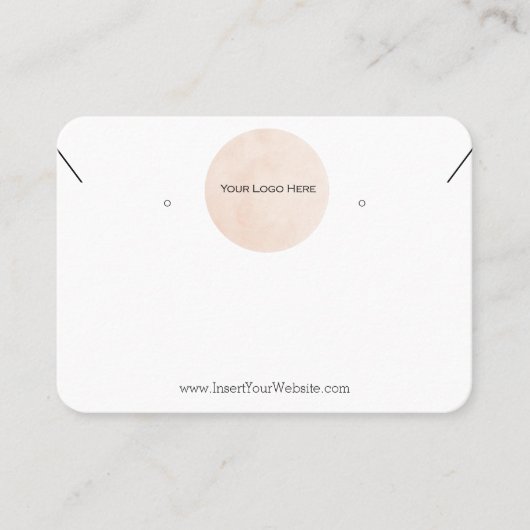 Uw Logo die Ketting combinatiekaart verdient Visitekaartje (Voorkant)