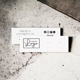 Uw Logo die sociale media QR-code afgeeft Mini Visitekaartje