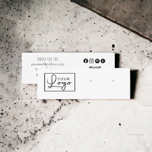 Uw Logo die sociale media QR-code afgeeft Mini Visitekaartje