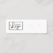 Uw Logo die sociale media QR-code afgeeft Mini Visitekaartje (Voorkant)