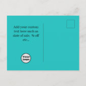 Uw Logo Direct Mail Grand Opening Sale-advertentie Briefkaart (Achterkant)