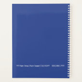 Uw Logo / DIY Bedrijfsnaam / Jaar / MED Blue Planner (Achterkant)