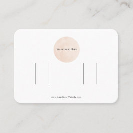 Uw Logo Double Bow Hair Clip Display Kaart Visitekaartje