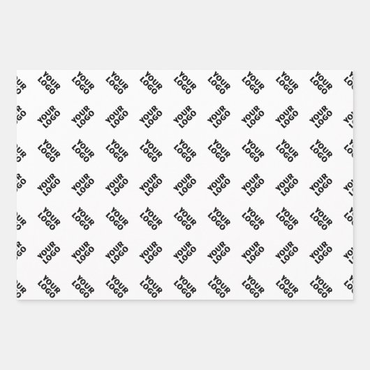 Uw logo | Eenvoudig afwisselend herhalend patroon Inpakpapier Vel (Voorkant 2)