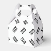 Uw Logo | eenvoudig afwisselend herhalingspatroon Bedankdoosjes (Achterkant)