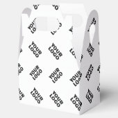 Uw Logo | eenvoudig afwisselend herhalingspatroon Bedankdoosjes (Geopend)