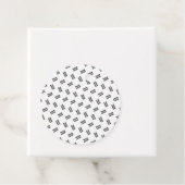 Uw Logo | eenvoudig afwisselend herhalingspatroon Bedankjes Labels (In situ)